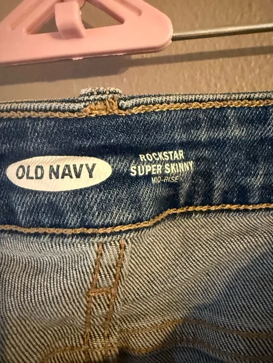 Stack of Old Navy Skinny Jeans - Assorted Blue and Gray Tones 10 LONG - Picture 14 of 15